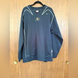 Vintage Nike Black College Long Sleeve Pullover
